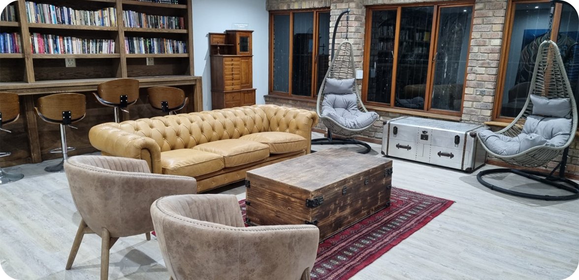 The welcoming reception and waiting area at Smile at Kyalami